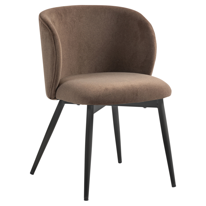 Ava | Silla de hotel | Marrón | Terciopelo