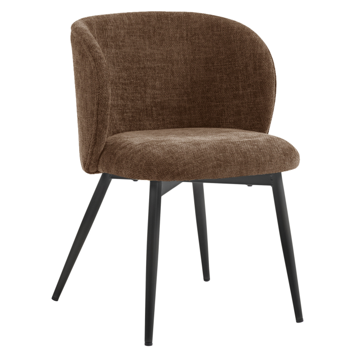 Ava | Chaise d'hôtel | Marron | Tissu