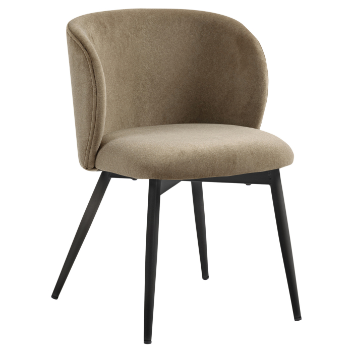 Ava | Silla de hotel | Taupe | Terciopelo