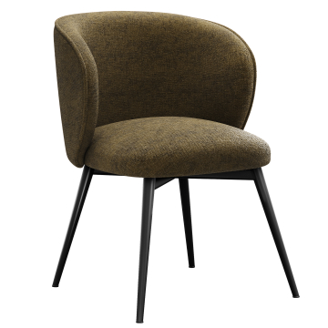 Ava | Hotel Stuhl | Braun | Stoff/Textil