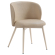 Ava | Fauteuil d'hôtel | Beige | Cuir | Structure blanche