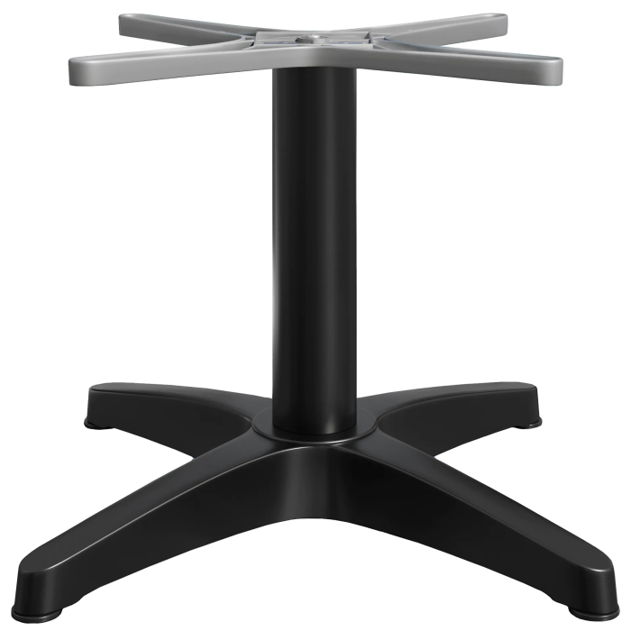 BARCELONA | Bistro Lounge Tischgestell | Höhe: 40 cm | Fuß: Ø 66 cm | Schwarz