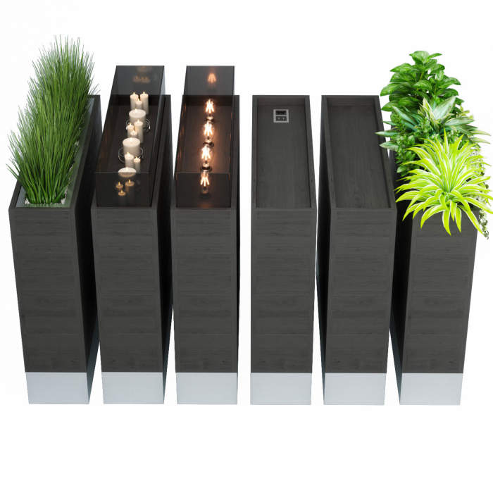 BALI | Bistro Raumtrenner | L120xH84cm | 60 Liter | Pflanz Kasten BALI | Bistro Raumtrenner | L120xH84cm | 60 Liter | Pflanz Kasten