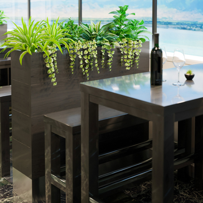 BALI | Bistro Raumtrenner | L120xH84cm | 60 Liter | Pflanz Kasten BALI | Bistro Raumtrenner | L120xH84cm | 60 Liter | Pflanz Kasten