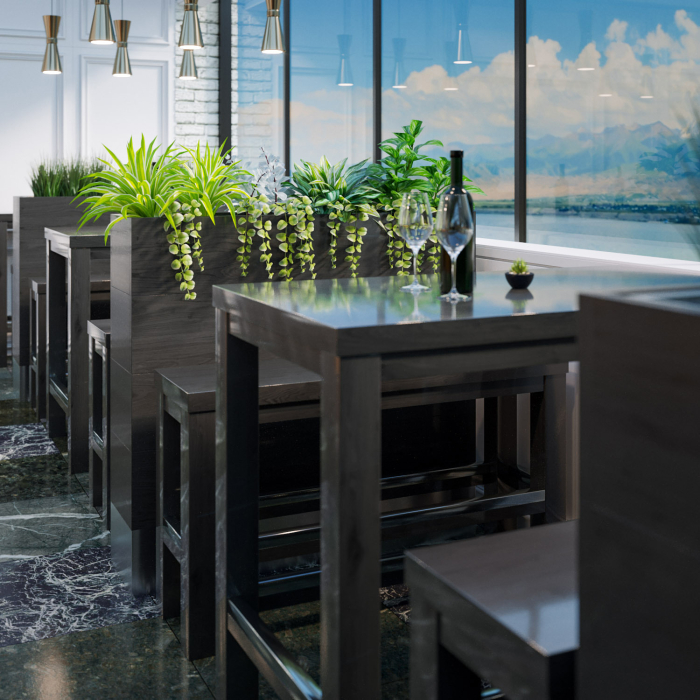 BALI | Bistro Raumtrenner | L120xH84cm | 60 Liter | Pflanz Kasten BALI | Bistro Raumtrenner | L120xH84cm | 60 Liter | Pflanz Kasten