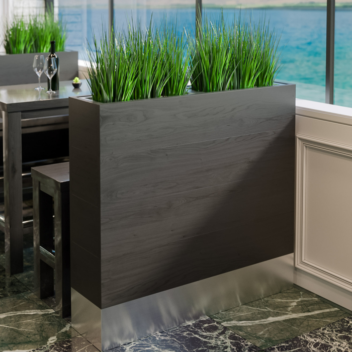 BALI | Bistro Raumtrenner | L60xH130cm | 12 Liter | Pflanz Kasten