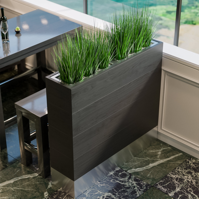 BALI | Bistro Raumtrenner | L60xH130cm | 12 Liter | Pflanz Kasten