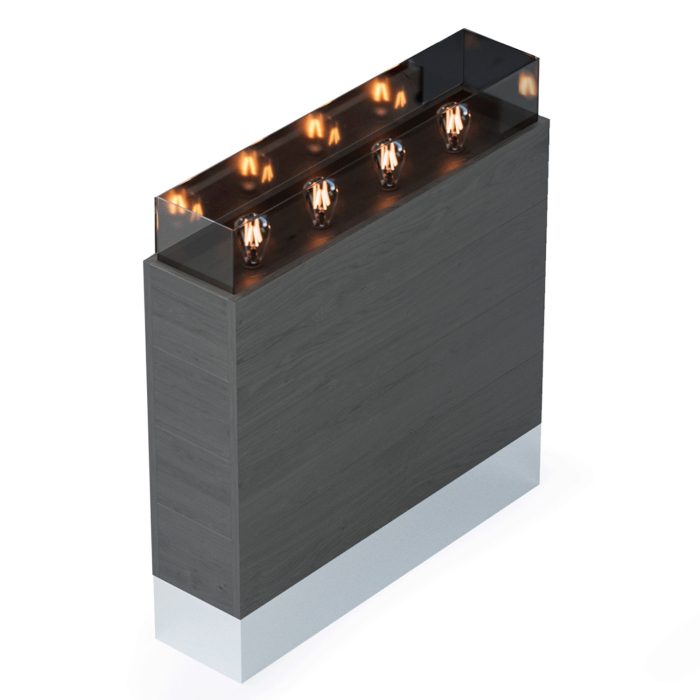 BALI | Bistro Raumtrenner | L60xH144cm | LED | Windlicht Säule