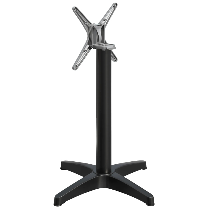 BARCELONA | Base tavoli alti | Altezza: 109 cm | Base: Ø 66 cm | Nero | Pieghevole + peso aggiuntivo
