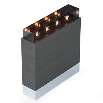 BALI | Bistro Raumtrenner | L60xH75cm | LED | Windlicht Säule