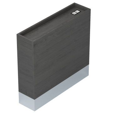 BALI | Bistro Ruimtedeler | L120xH130cm | Handige Oplaadstation