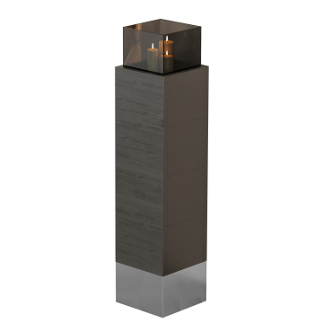 BALI | Bistro Windlicht Säule | L30xH98cm
