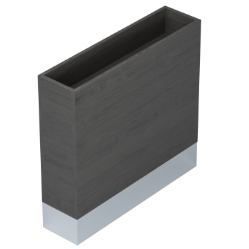 BALI | Divisorio per ambienti Bistro | L60xH61cm | 30 litri | Scatola per piante
