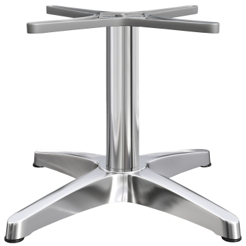 BARCELONA | Bistro Lounge Tischgestell | Höhe: 40 cm | Fuß: Ø 66 cm | Silber Alu