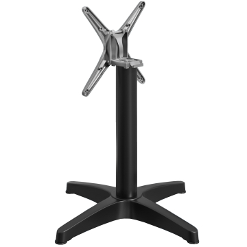 BARCELONA | Bistro Tischgestell | Höhe: 76 cm | Fuß: Ø 66 cm | Schwarz | Klappbar