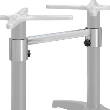 BARCELONA | Conector de mesa doble | Plata