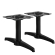 BARCELONA | Bistro Lounge Tischgestell | Höhe: 40 cm | 2 Fuß: 60 x 9 cm | Schwarz
