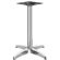 BARCELONA | Pied de table haute restaurant | Hauteur : 109 cm | Pied : Ø 66 cm | Argent Alu | Poids