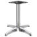 BARCELONA | Bistro Tischgestell | Höhe: 78 cm | Fuß: Ø 66 cm | Silber Alu | Zusatzgewicht
