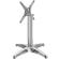 BARCELONA | Base per tavolo da ristorante | Altezza: 76 cm | Base: Ø 66 cm | Alluminio argento | Pieghevole