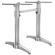 BARCELONA | Double Column Bar Table Base | Höhe: 109 cm | 2 Fuß: 60 x 9 cm | Silber Alu | + Verbinder