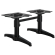 BARCELONA | Bistro Lounge Dobbel Bordunderstell | Høyde: 36 cm | 2 føtter: 60 x 9 cm | Svart | + Kob