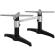 BARCELONA | Double Column Lounge Height Table Base | Höhe: 40 cm | 2 Fuß: 60 x 9 cm | Schwarz | + Verbinder