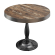BD | Bistro Table | Ø 60 x 78 cm | Round | Stainless Steel Edge | Vintage Old / Black