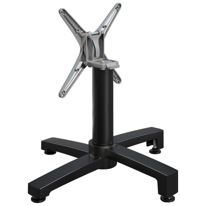 BENICIO | Bistro Lounge Tischgestell | 4 Fuß | Fuß: Ø 69 cm | Säule: 6 x 40 cm | Schwarz / Klappbar
