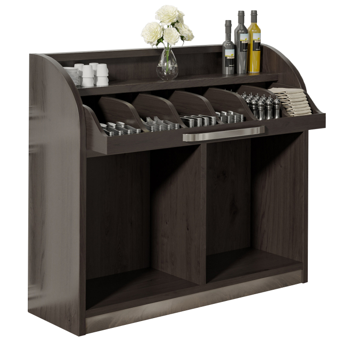 LEA | Serveringsskap | B110cm x H105 | wenge svart | myk tett