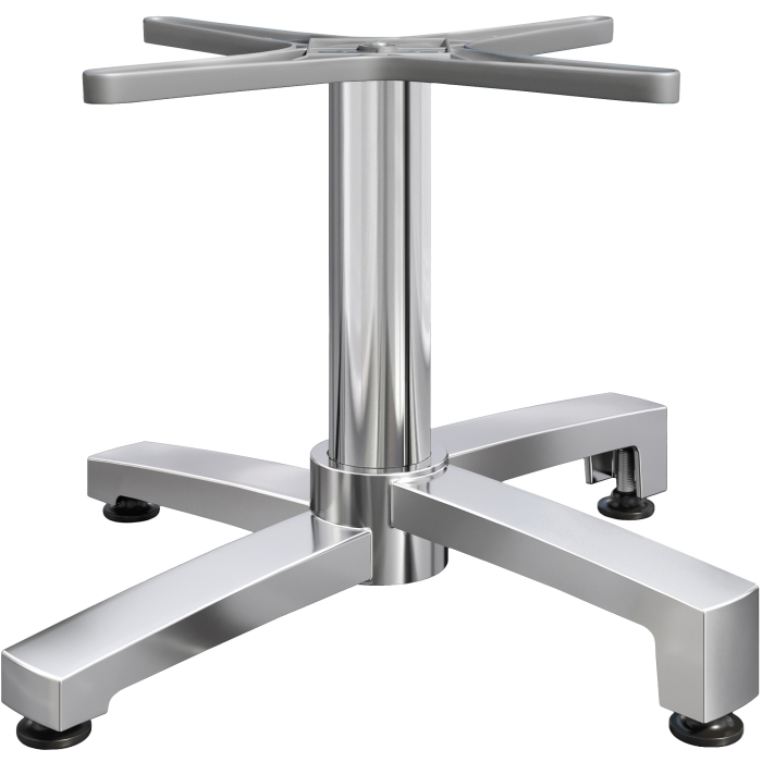 BENICIO | Horeca Lounge Tafel Onderstel | 4 Voet | Voet: Ø 69 cm | Kolom: 6 x 40 cm | Alu