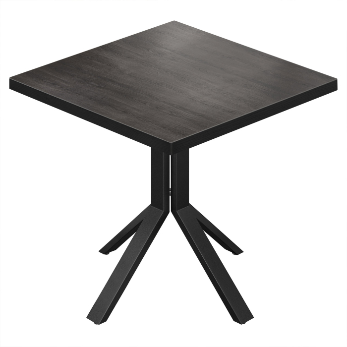 BE | Bistrobord | 80 x 80 x 74,5 cm | Firkantet | Wenge / Svart