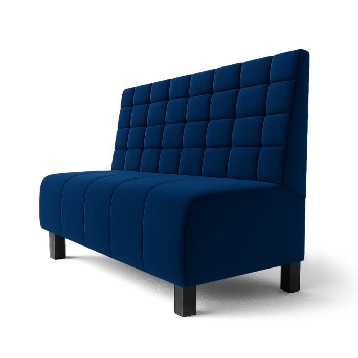 Fischer | Gastrobank F | Gastrobank | B:H 60 x 120 cm | Blau | Blocks | Samt