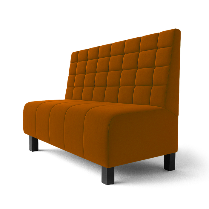 Fiskare | Gastrobank F | Gastrobank | B:H 60 x 90 cm | Orange | Block | sammet
