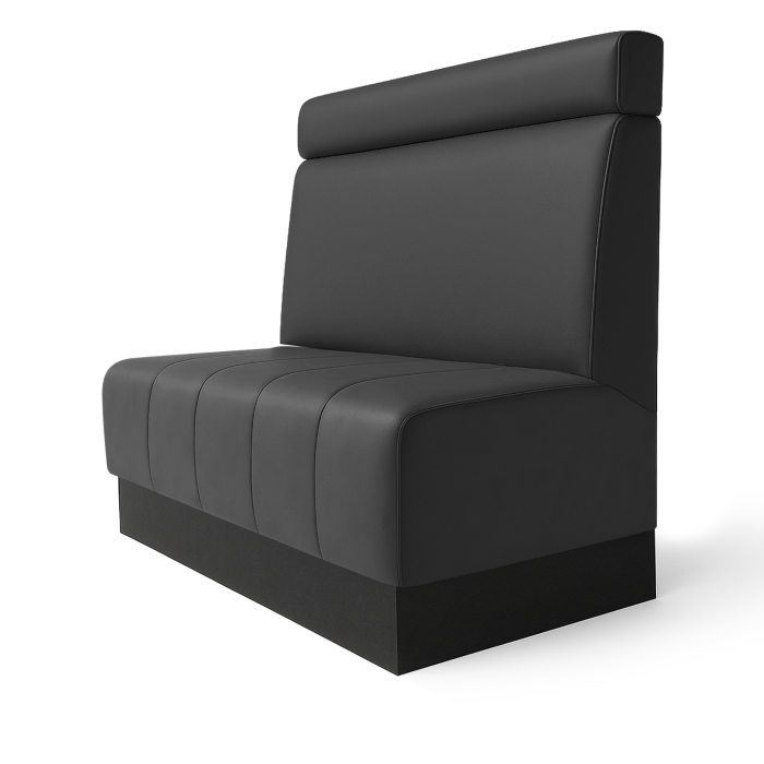 Fischer | Tête de lit Gastrobank S | Tête de lit Gastrobank | L:H 60 x 90 cm | Noir | Cuir