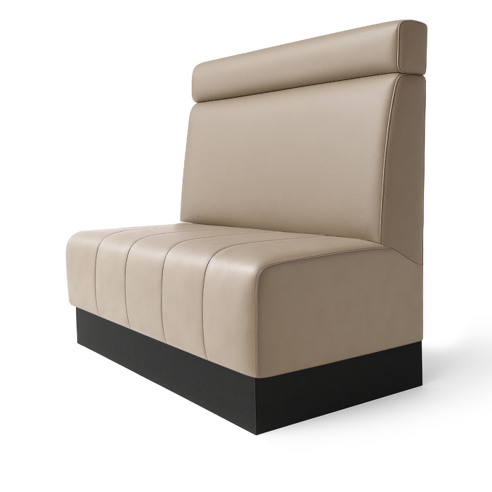 Fischer | Gastrobank S | Gastrobank | B:H 60 x 90 cm | Taupe | Hovedgærde | Læder