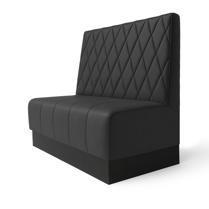 Fischer | Gastrobank S | Gastrobank | L:A 60 x 120 cm | Nero | Diamante | Pelle