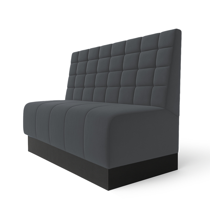 Fischer | Gastrobank S | Gastrobank | L:A 60 x 90 cm | Grigio | Blocchi | Velluto
