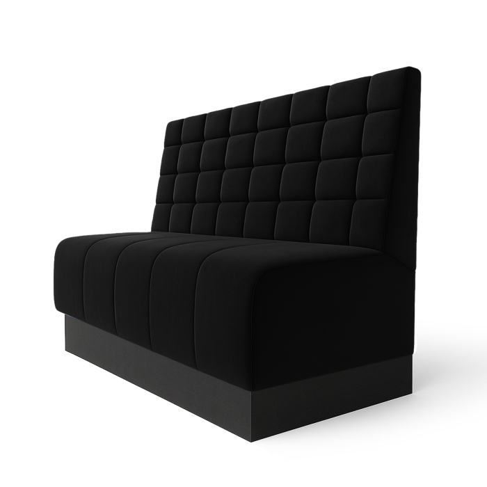 Fischer | Gastrobank S | Gastrobank | L:K 60 x 90 cm | Musta | Kivi | Sametti
