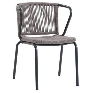 BEN | Silla de terraza Bistro | Gris