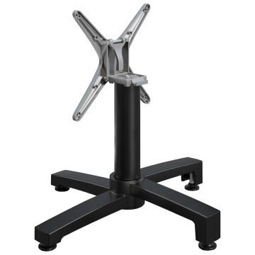 BENICIO | Bistro Lounge Tischgestell | 4 Fuß | Fuß: Ø 69 cm | Säule: 6 x 40 cm | Schwarz / Klappbar