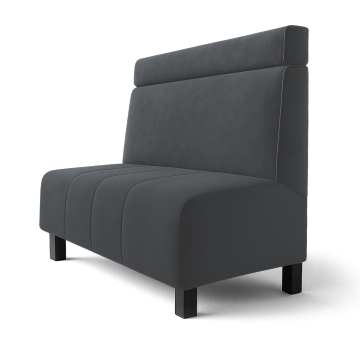Fischer F | Gastrobank | B:H 120 x 100 cm | Grå | Hovedgærde | Samt