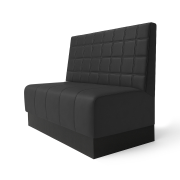 Fischer | Gastrobank S | Gastrobank | W:H 60 x 100 cm | Black | Blocks | Leather