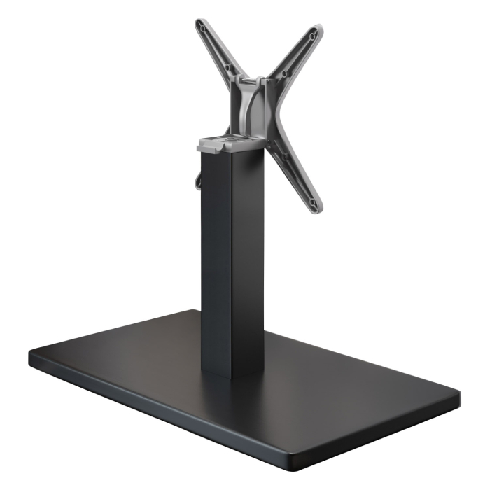 MADRID | Bistro Lounge Table Frame | Sort | Højde: 36 cm | Søjle: 8 x 8 cm | Fod: 40 x 70 cm | Sammenklappelig