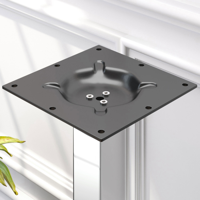 BM | Bistro salongbord | B:D:H 60 x 60 x 41 cm | Eik / rustfritt stål