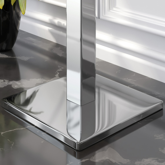 BM | Bistro salongbord | B:D:H 60 x 60 x 41 cm | Eik / rustfritt stål