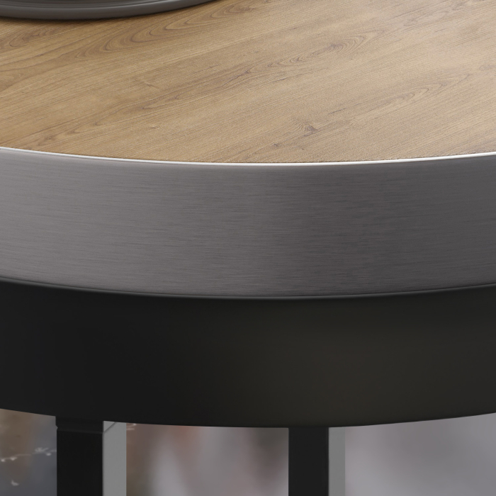 BO | Bistro Lounge Table | Ø80xH34cm | 50mm | Eg/ Sort