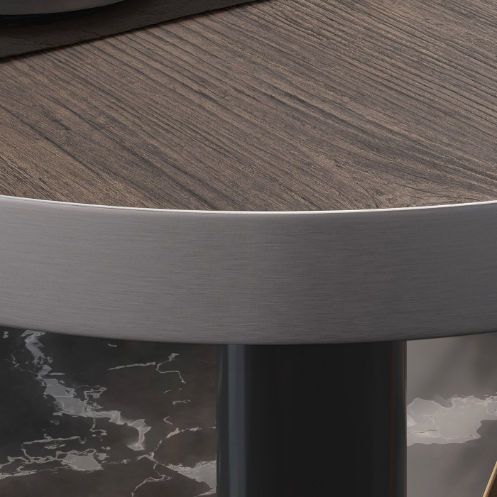 BML | Bistro-loungebord | Ø:H 60 x 41 cm | Lys Wenge / Sort