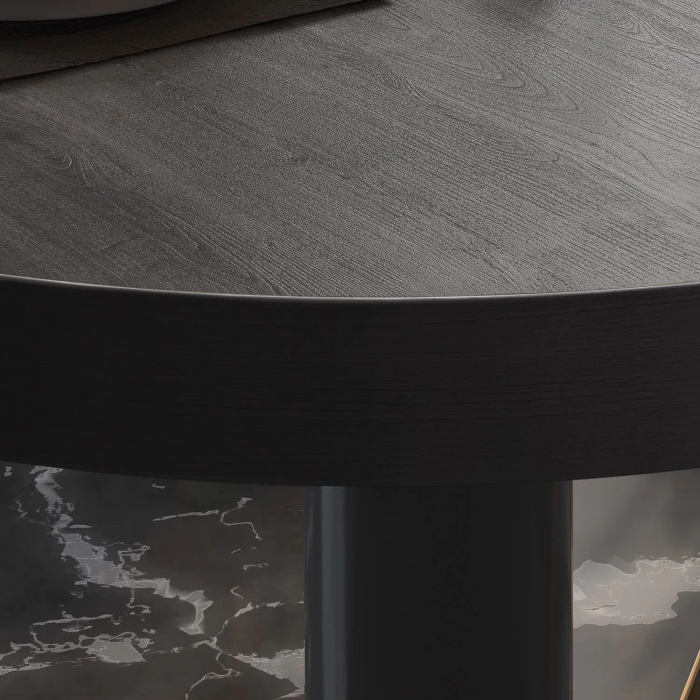 BML | Bistro-loungebord | Ø:H 60 x 41 cm | Wenge / Sort