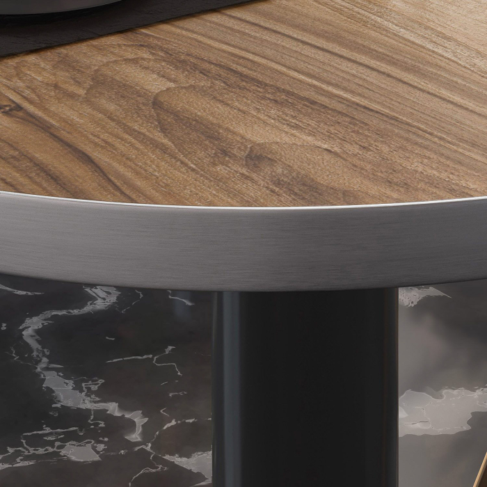 BML | Bistro-loungebord | Ø:H 70 x 38,5 cm | Sheesham / Sort BML | Bistro-loungebord | Ø:H 70 x 38,5 cm | Sheesham / Sort
